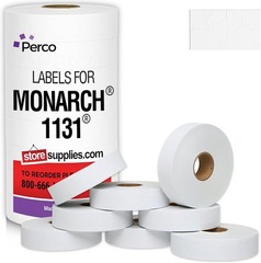 White Pricing Labels for Monarch 1131 Gun – 20,000 High-Quality Adhesive Marks