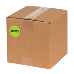 Tape Logic 2′ Circle Label, ‘Empty’, Fluorescent Green, Roll of 500 Stickers,…