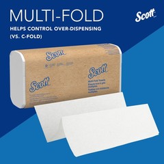 Scott® Professional Universal Multifold Paper Towels, Bulk (01804), Absorbe