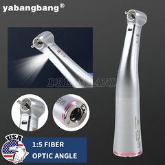 Dental 1:5 Electric Fiber Optic LED Contra Angle Red Ring Fit NSK Ti Max X95L