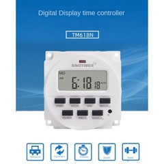 2PC Digital Timer Switch 1 Second Interval 7 Days Programmable 24 Hours TM618H-2