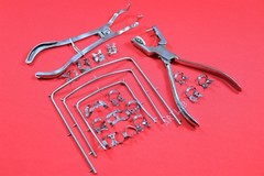 20PCS SET HIGH GRADE RUBBER DAM CLAMPS + FRAMES + PUNCH PLIERS + CLAMP FORCEPS