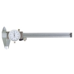 6 In Dial Caliper Stainless Steel Shockproof 0.001 In Of One Inch With Case