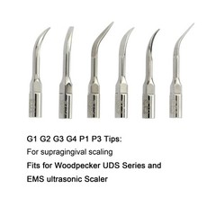 Woodpecker Dental Ultrasonic Piezo Scaler Tips Scaling Perio EMS UDS G1 P1 Slim