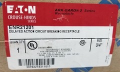 EATON Crouse-Hinds ENR21201 Delayed Action Circuit Breaking Receptacle NEW