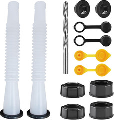 Gas Can Spout Replacement Kit, Gas Can Nozzle Replacement (2 Kit-White) All Gask