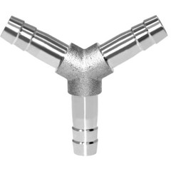 Beduan Stainless Steel 5/16 Hose Barb 3 Way Y Shaped Union Home Brew Fitting