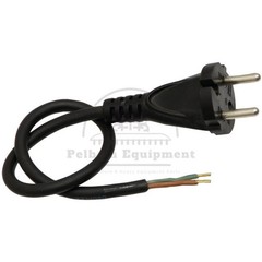Black Equipment Cable 2x1mm² 2.2kW for Freund Metabo Little Wonder 9017414