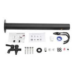 2-Outlets Outdoor Water Column Faucet Floor Mount Column Faucet Garden Faucet
