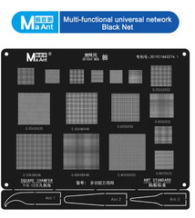 🔲Universal BGA Soldering Mesh 0.3/0.35/0.4/0.5mm High Temp Reballing Stencil🆕