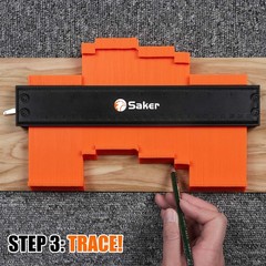 Saker Contour Gauge 10 Inch Profile Tool with Adjustable Lock,Christmas Gifts