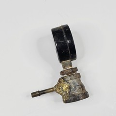 Vintage US Gauge Pressure Meter 0-100 PSI Industrial Steam Pipe 3 Inch Dial