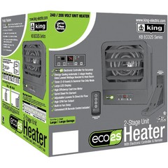 King Electric KB ECO2S Series 2-Stage Electric Garage Heater – 7500W