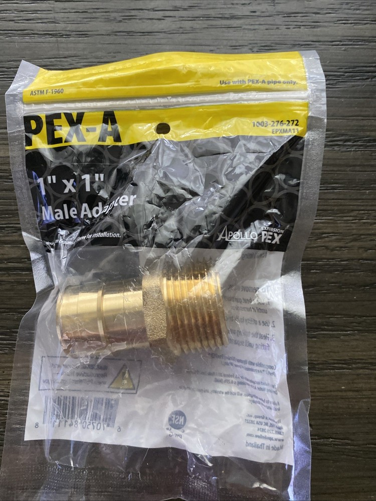 Apollo Expansion PEX / Pex A 1 in. PEX T X 1 in. D MPT Brass Male Adapter