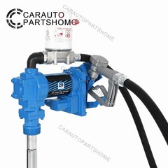 Fuel Transfer Pump 12V 20 GPM Diesel Gas Gasoline Kerosene w/ Particulate Filter