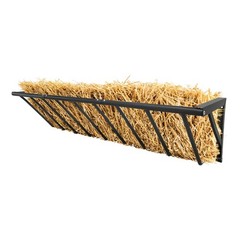 63″ Hay Rack Feeder Wall Mount 16 Gallon Rust Resistant for Indoor Outdoor Use