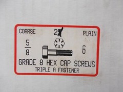 Hex Head Bolt 5/8″ – 11 x 6″ Long Grade 8 ” 2 Bolts ” 5/8-11×6