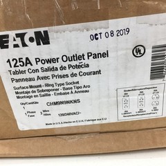 Eaton 125A Power Outlet Panel 1PH 3 Wire Surface Mount CHM9N9NKNS Temp Power/RV