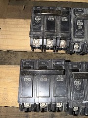 (Lot of 8!) GE Circuit Breakers 3 Pole, RV-2937 30A, 40A, 60A, 80A, USED