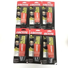 6-4 oz Tubes of LocTite PL Premium Construction Interior/Exterior Adhesive New
