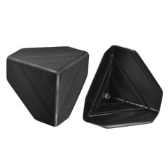 16Pack Corner Protector PP Plastic 3″ x 3″ x 3″ for Carton Black