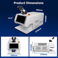 160 Joules 200W Jewelry Spot Welder Laser Welding Machine for Gold Silver Metal