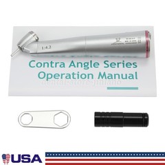 Dental Optic Fiber LED 1:4.2 Increasing Handpiece 45°Angle Head External Channel