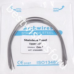 100x 10 Bag Dental Ovoid Stainless Steel Round Arch Wire 012-020 Upper Lower Opt