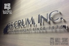 Wall Signs and Logos for receptions, Lobby, Offices Custom indoor and outdoor