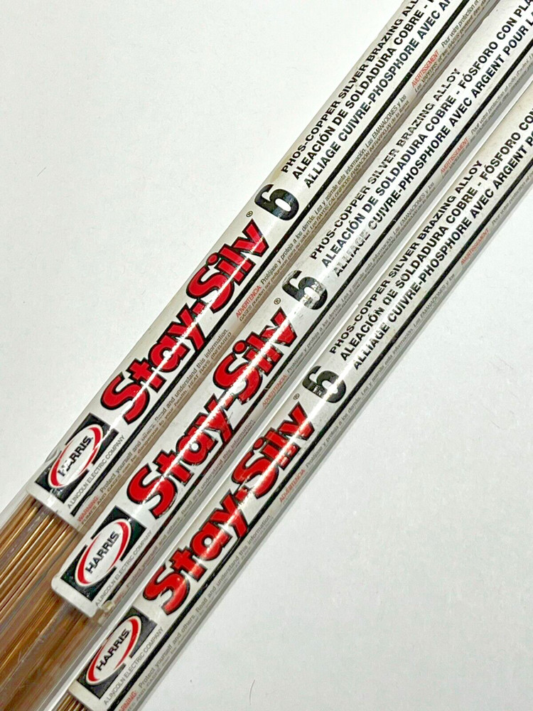 Harris Stay Silv 6 6% Silver Brazing Alloy Rods HVAC