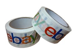 ebay Branded Packaging Tape with Color Logo 75Yds x 2 in. ( 2 Rolls)