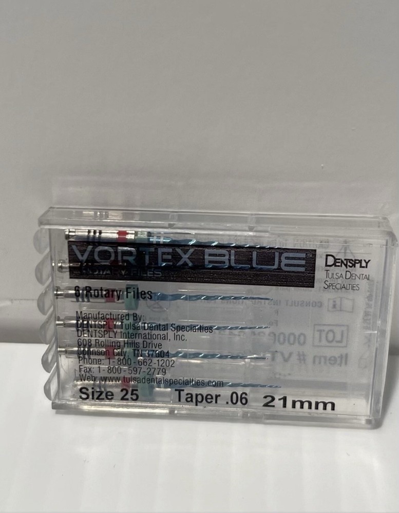 Vortex Blue Rotary Files Size 25 Taper .06 Length 21mm