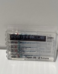 Vortex Blue Rotary Files Size 25 Taper .06 Length 21mm