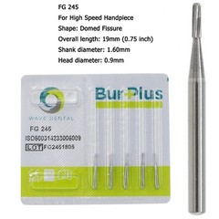 Wave Dental Carbide Burs FG 330 245 169L Bur Pear Shape High Speed Friction Grip