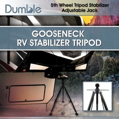 Clearance-Dumble Gooseneck RV Stabilizer Tripod – 7500lb Cap Ball Joint
