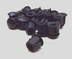 x50 ESSENTRA 62MP0250 1/4″ HOLE CAP DOME PLUG BLACK PLASTIC NYLON HEYCO STYLE