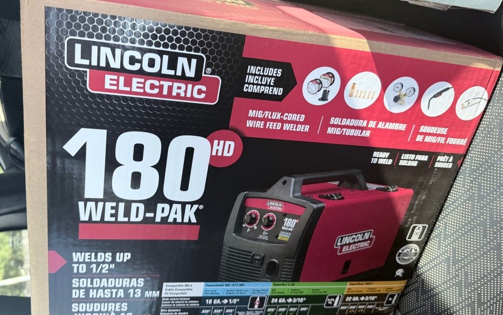 Lincoln Electric 180HD WELD-PAK Welder MIG Flux-Core Wire Feed K2515-1