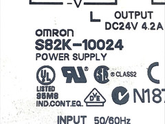 Omron S82K-10024 Power Supply 24VDC 4.2A 100W 100-240VAC