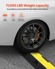 3x 2-Channel Cable Protector Ramp 11000lbs Rubber Traffic Speed Bumps _ SALE OFF