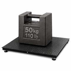 Heavy Duty 48″x48″ Floor Scale 2500 x 0.5 lb NTEP Approved with Indicator