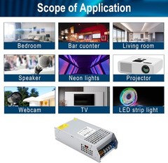 12V 125A 1500W DC Switching Power Supply Adapter PSU AC 110V / 12V-1500W