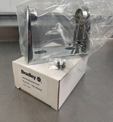 Bradley 505-00 Commercial Toilet Paper Dispenser, Surface-Mounted, Zinc w/Nickel