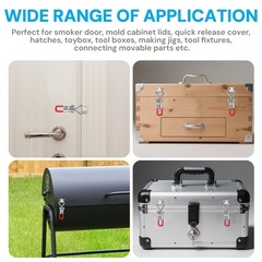 Toggle Latch Clamp 6 Pack 4001 330Lbs with 24pcs Screws for Smoker Lid Jig