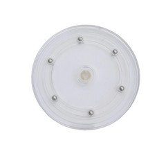 FixtureDisplays® 6″ Clear Plastic Spinner Lazy Susan Turntable 6″,