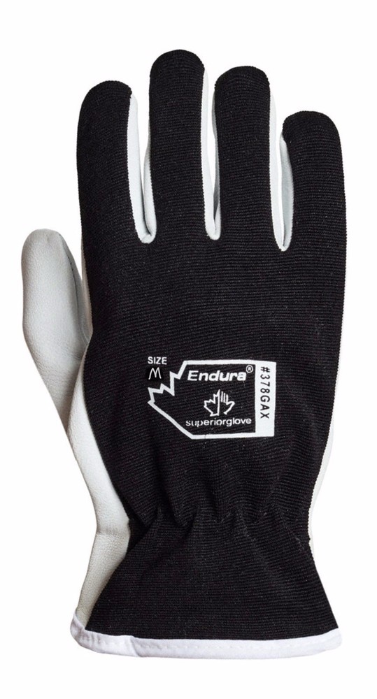 3 Pairs ENDURA MEDIUM Gloves Goatskin LEATHER Palm Full Finger, Safety Cuff READ