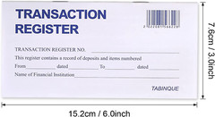 24 PCS Check Registers for Personal Checkbook, Easy to Read Checkbook Register