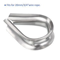 Stainless Steel Thimble – for 20mm 3/4″ Wire Rope, Apply to Outdoor(M20)