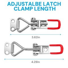 Toggle Latch Clamp 6 Pack 4001 330Lbs with 24pcs Screws for Smoker Lid Jig
