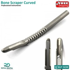 Dental Bone Scraper Harvester Curved With Blade Implant Bone Grafting Collector
