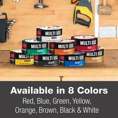 3M Black Duct Tape, 1.88 In x 20 Yds Heavy Duty Water-Resistant Cloth Tape,1Roll